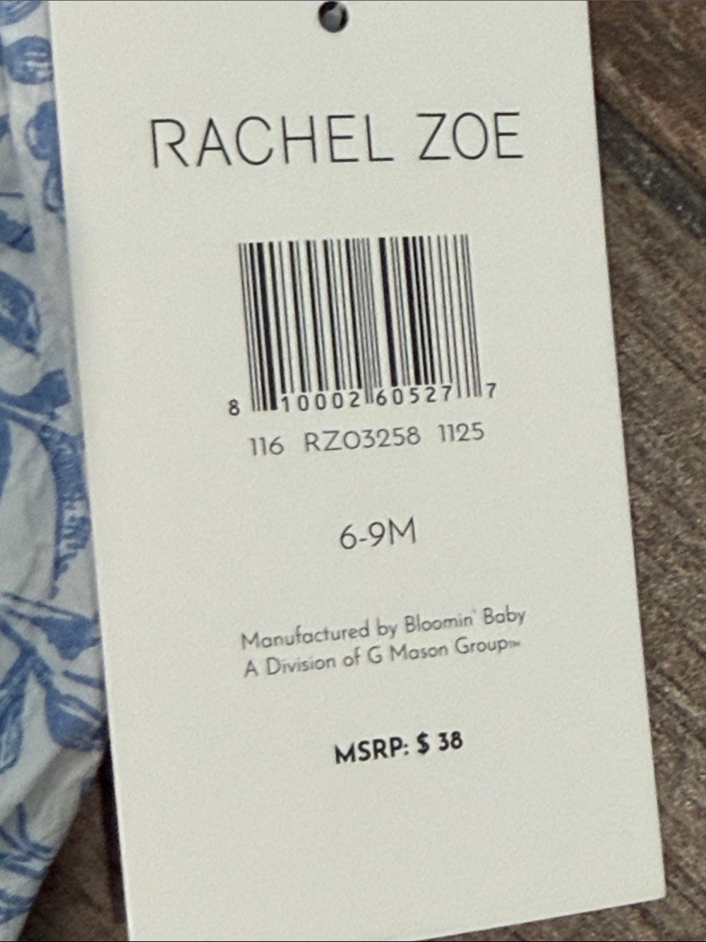 Rachel Zoe 4 piece set of Blue and Pink Floral Baby One-Piece - Picture 4 of 7